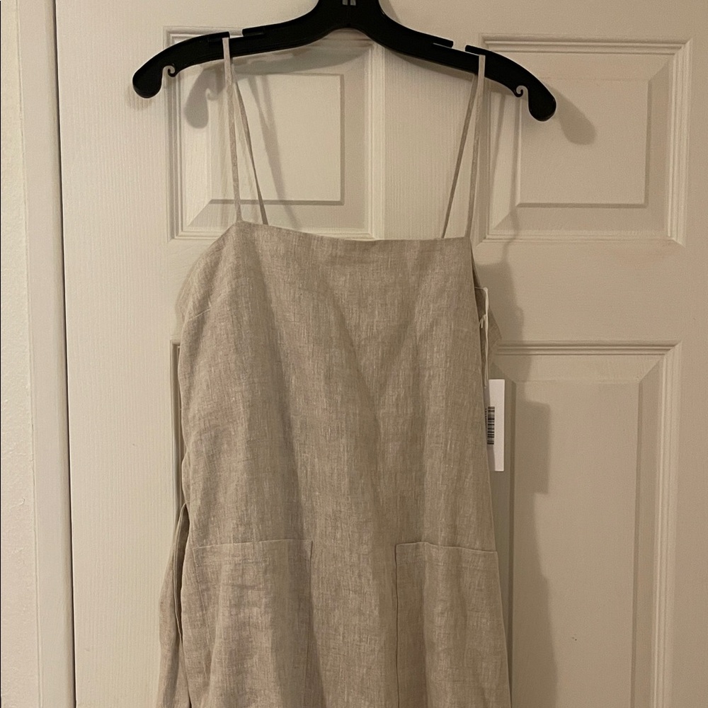 NWT Reformation Daphne Linen Spaghetti Strap Dress